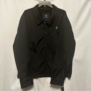 U.S. Polo Assn. Men's Black Windbreaker Jacket